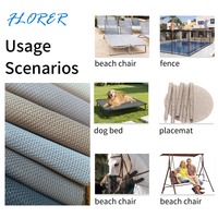 Tissu maillé en PVC de qualité supérieure-résistant aux couleurs vives et aux UV, entretien facile pour chaises de plage, clôtures, lits pour chiens et meubles d'extérieur