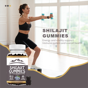 مكملات غذائية عضوية من مستخلص الشيلاجيت على شكل حلوى جومي للطاقة الصحية للبالغين، متاحة بعلامة تجارية خاصة - Product Image 5