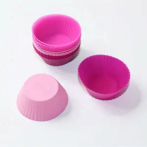 small round shaped silicone mini cupcakes cake muffin pudding jelly baking cups bakeware mould