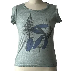 T-shirt da donna a maniche corte stampate in stile Casual estivo sciolto top alla moda