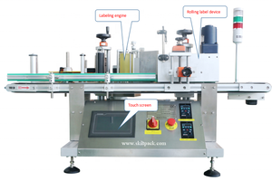 Desktop Type <strong>Round</strong> <strong>Bottle</strong> <strong>Labeling</strong> <strong>Machine</strong> For Small Business Factory - Product Image 3