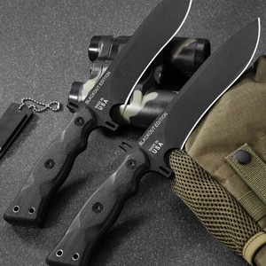 OP7-01มีดพกพาสแตนเลสมีดต่อสู้พร้อมที่จับ G10ปรับแต่งได้แบบ DIY สำหรับใช้ในอุตสาหกรรม - Product Image 5