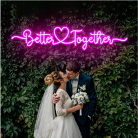 Letrero de Neón LED Personalizado al por Mayor de Fábrica, Diseño Gratuito, Letrero con Nombre y Logotipo Personalizado para Decoración de Bodas y Fiestas de Cumpleaños