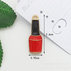 Breloques de maquillage girly : lèvres, rouge à lèvres, flacon de parfum, pour bijoux DIY, breloques en métal émaillé coloré pour chaussures à talons hauts et sacs à main - Product Image 4