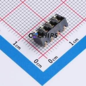 GT-BTP30004-0500B-015A Blade/Spring Contact Battery Connector SMD,P=3mm Connector Spring Contact Type 3mm 4P Horizontal Mount - Product Image 2