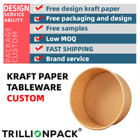 Tazón de Papel Rectangular Desechable, Ecológico, Biodegradable, Resistente a la Grasa, a Prueba de Fugas, Reciclable, de Grado Alimenticio, Personalizable, para Galletas