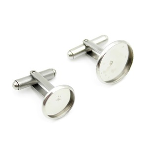 Soporte para gemelos de acero inoxidable, base de disco soldada de 6x25mm para gemas, accesorios de joyería DIY, ropa formal para hombre - Product Image 2
