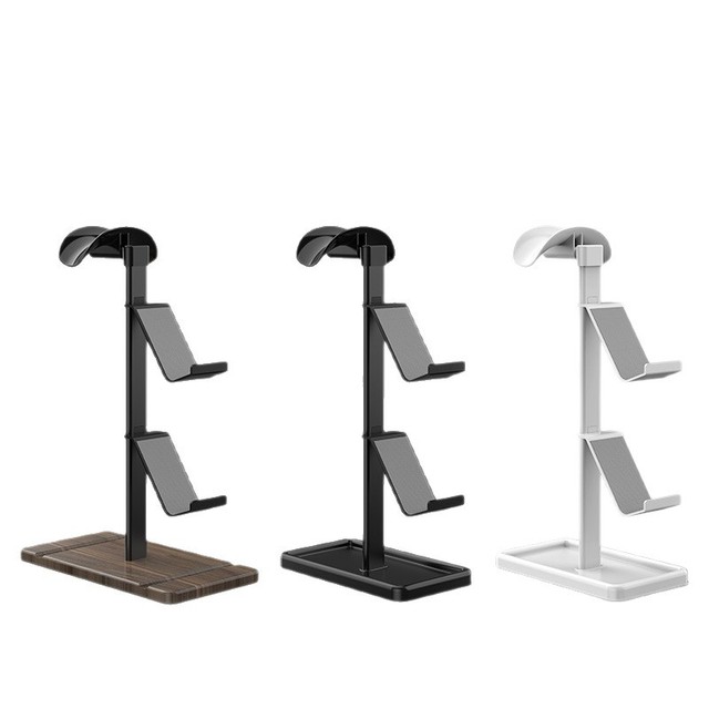 Factory Wholesale 3-in-1 Gaming Controller Stand Headphone Storage Stand and Lazy Earphone Desktop Headset Holder