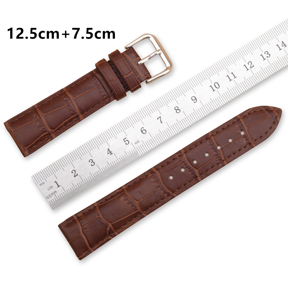 Top Grain Crocodile Pattern Calfskin Multicolor Waterproof Bracelet 14mm 18mm 20mm 22mm 24mm Genuine Leather Watch Band Strap 19