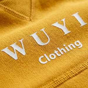 Trendy <b>Men's</b> Mustard Yellow Oversized Sweatshirt Heavyweight Cotton Fleece Crewneck Pullover Custom Logo Streetwear Hoodless - Product Image 5