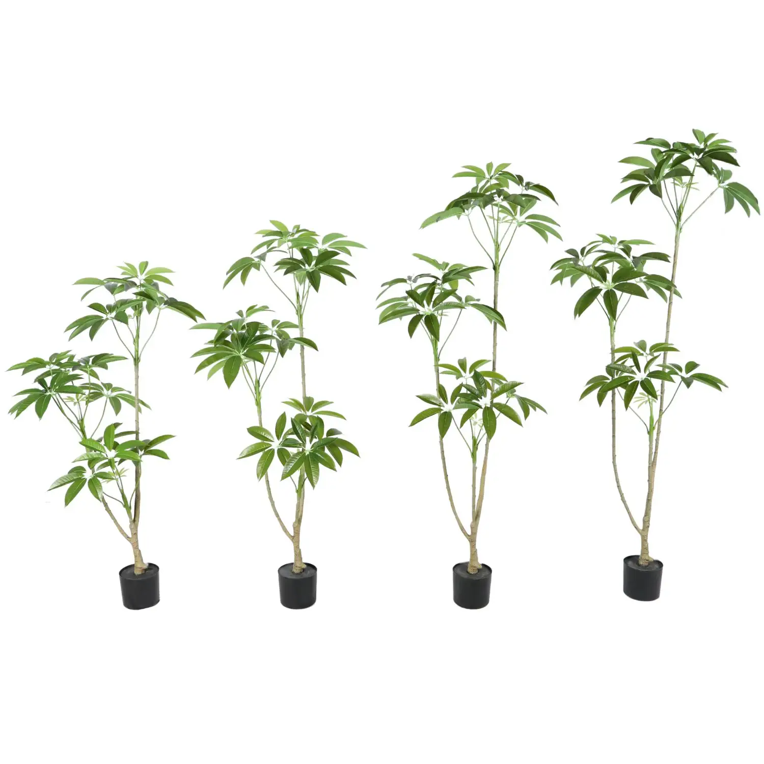 Artificial Tree Plant Pot Simulation Plant Fake Bonsai Home Decoration Artificial Green Plant Schefflera Silk Tree