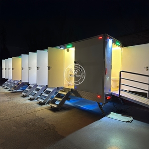 Container For Use Mobile Washroom Restroom Portable Toilet Camping Outdoor Prefab Bathroom With Shower - Product Image 1