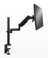 Nouveau support de moniteur en acier robuste pour bureau, fixation VESA 75 100, support simple, gain de place, organisateur de poste de travail, noir