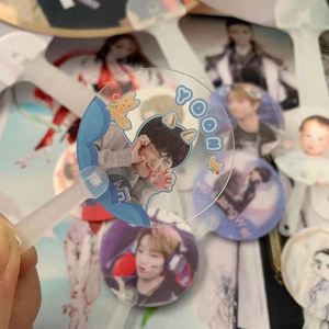 Éventail Transparent Personnalisé, Mini Éventails Imprimés sur Mesure et Éventail Mignon avec Support de Main - Product Image 6