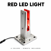 Support en verre sans cadre en acier inoxydable 316 2205 avec lumière solaire LED, certifié ZD Pass Test Global Patent