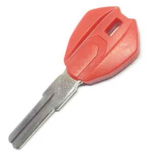 Motorcycle Key Blank Case for Ducati motorcycle key shell in red with logo short key blade