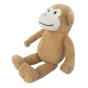 OEM personalizado al por mayor suave peluche animal encantador sentado pequeño mono para niños