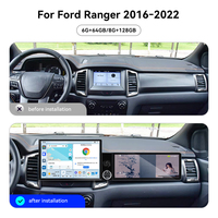Écran ZWNAV 13,1"+12,3" pour Ford Ranger 2016-2022 Android 15 Carplay DSP GPS Autoradio Stéréo Lecteur 4G WiFi 360 OEM