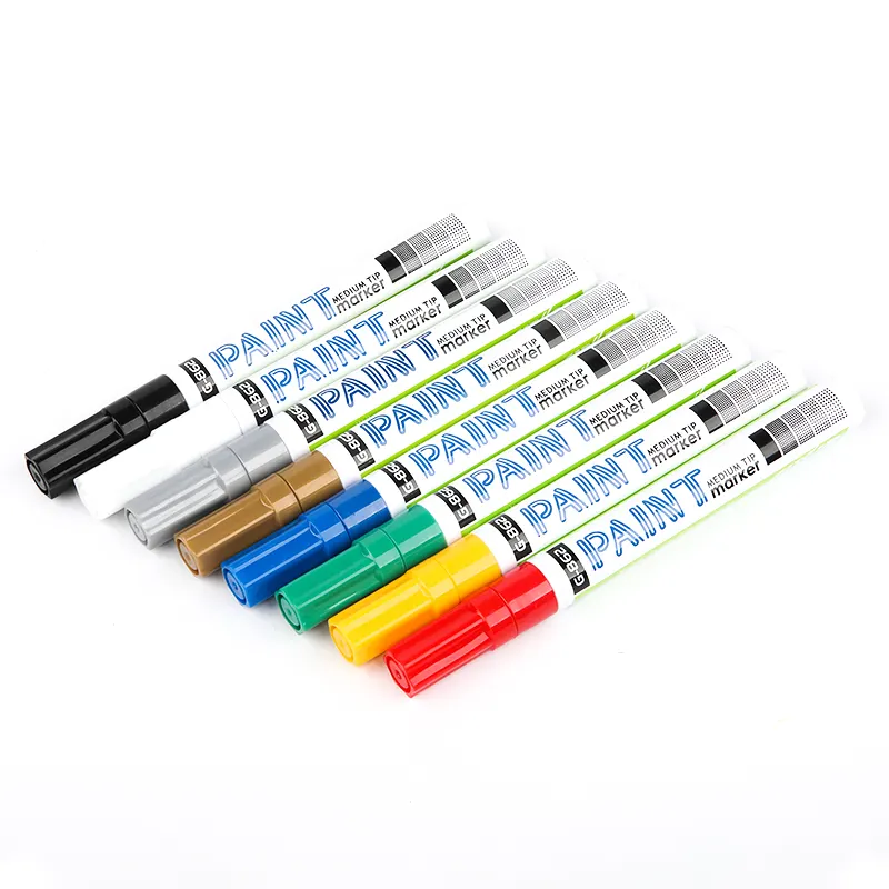 Gxin G-862A प्रोमोशनल अच्छा उपयोग 8-रंग पेंट मार्कर कार्यालय के लिए सुरक्षा मानक प्रकाश प्रतिरोधी पेंट मार्कर पेन के अनुरूप