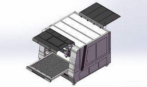 2025 NEW 1300*1300mm Full Covered 2000W CNC <strong>Mini</strong> Fiber <strong>Laser</strong> <strong>Cutting</strong> <strong>Machine</strong> Yaskawa Servo Water AI High-Accuracy Sliding Table - Product Image 6