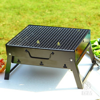 Barbecue portable d'extérieur au charbon de bois, gril pliant, ensemble complet pour la maison, four à barbecue, gril à charbon, table de barbecue en gros
