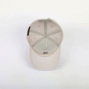 Casquette de baseball structurée en coton beige vintage à 5 panneaux, broderie 3D, pour homme et adolescent, style décontracté, directement de l'usine - Product Image 6