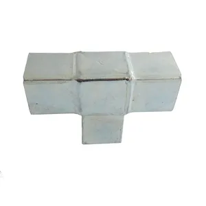 OEM ODM Custom Zinc Plating 3-way Square Tube Connector Joint for Shelf
