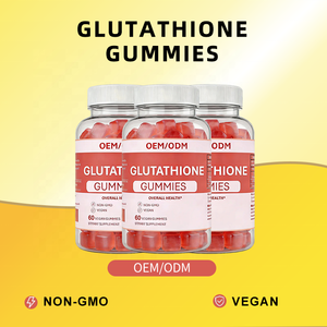 แอล-กลูตาไธโอน กัมมี่ รสสตรอว์เบอร์รี 60 เม็ด ไม่ใช้วัตถุดิบดัดแปลงพันธุกรรม สำหรับผู้ใหญ่ อาหารเสริมเพื่อสุขภาพ สำหรับคนทานมังสวิรัติ |   ผู้ผลิต OEM/ODM รับผลิตสินค้าภายใต้แบรนด์ของลูกค้า จำหน่ายสินค้าจำนวนมาก - Product Image 4
