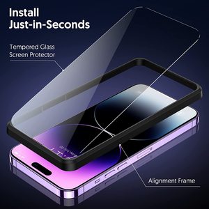 Protector de Pantalla de Vidrio Templado Transparente 9H de Alta Alúmina de la <span class=keywords><strong>Mejor</strong></span> Calidad para iPhone 17 Air 16 15 14 13 Pro Max S26 S25 S24 Plus Ultra - Product Image 6