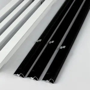 Difusor de ar do teto direcional de alumínio hvac, slot linear com núcleo fixo da lâmina preta para ventilação da fonte de ar