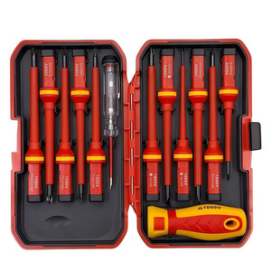 <span class=keywords><strong>Set</strong></span> di <span class=keywords><strong>Cacciaviti</strong></span> Multifunzione 13 in 1 di Grande Successo per Elettricisti Professionisti, Isolato e Resistente all'Alta Tensione - Product Image 6