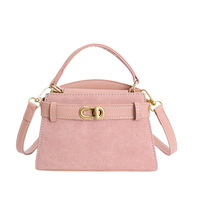 Sac à main carré polyvalent de style coréen avec deux sangles, fermeture éclair, portable, pour femme, de haute qualité et tendance