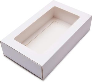 กล่องมาการองสีขาว 12 ถึง 14 ชิ้น พร้อมหน้าต่างใส กล่องใส่มาการองหรือชุดกล่องบรรจุภัณฑ์สำหรับช็อกโกแลตทรัฟเฟิล - Product Image 5