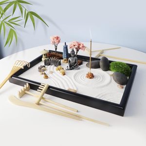 <span class=keywords><strong>Jardin</strong></span> <span class=keywords><strong>zen</strong></span> <span class=keywords><strong>pour</strong></span> bureau, mini <span class=keywords><strong>jardin</strong></span> <span class=keywords><strong>zen</strong></span> japonais en <span class=keywords><strong>sable</strong></span> <span class=keywords><strong>pour</strong></span> bureau, boîte miniature avec kit - Product Image 1
