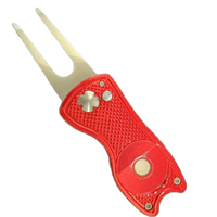 Outil de réparation de divots de golf automatique à ouverture rapide, direct usine, avec marqueur de balle, durable, vierge, écologique, pour le sport