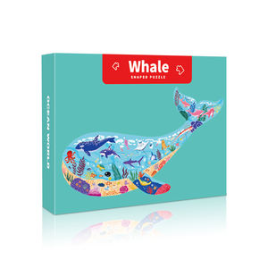 Meilleur prix, puzzle <span class=keywords><strong>de</strong></span> haute qualité, 50 pièces, motif <span class=keywords><strong>de</strong></span> baleine, puzzle éducatif magique pour enfants - Product Image 1
