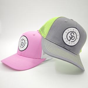 Casquette de cycliste Richardson 112 en tissu éponge avec patch en cuir personnalisé et badge tissé, style hip-hop, dos en maille, performance, personnalisable avec votre marque - Product Image 3