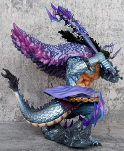 Offre Spéciale 30cm PVC Anime Figure Modèle Statue <span class=keywords><strong>Kaido</strong></span> Quatre Empereur Bêtes Pirate Ones Pièces Décoration De Bureau Collection - Product Image 5