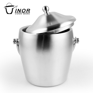 Small <strong>Silver</strong> Round Standing Barrel Cola <strong>Ice</strong> <strong>Bucket</strong> From China - Product Image 3