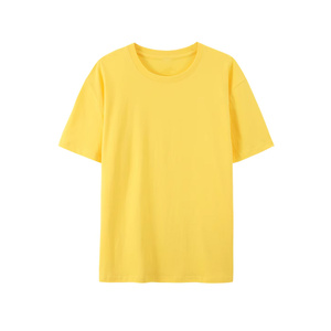 Camiseta de algodón sólido de silueta relajada para hombre con mangas cortas y construcción lateral sin costuras para movimiento sin restricciones - Product Image 4