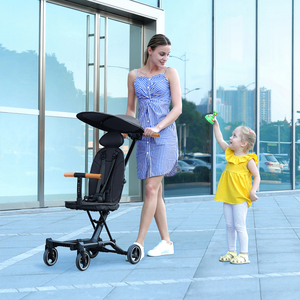 Trọng lượng nhẹ một tay dễ dàng gấp Xe đẩy em bé có thể điều chỉnh xử lý và mềm đi xe chỗ ngồi cho máy bay du lịch - Product Image 5