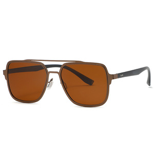 SPOEN Square Polarized Sunglasses UV400 Metal Frame Men Driving Outdoor Fashion <b>Eyewear</b> - Product Image 3