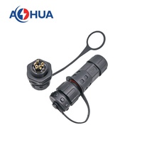 Câble circulaire étanche M12 série IP67 et connecteur de fil à montage sur panneau pour équipement à LED