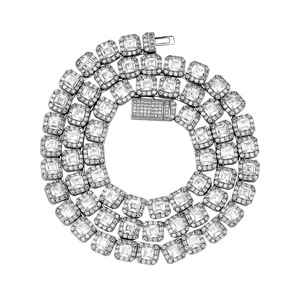 Reverse <b>Love</b> 6MM Cuban Ice Sugar Chain 5A Zircon Tennis Flip Cover Unisex Trendy Hip Hop Iron <b>Bracelet</b> Wholesale - Product Image 5