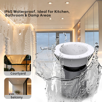 Plafonnier encastré LED intelligent en aluminium IP65 pour intérieur, 20W 35W 45W 60W 75W, pour salle de bain, balcon