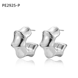 Amy Amy Fashion <b>Cuff</b> <b>Earrings</b> PE2925 Silver Plated Geometric Women's Party Jewelry - Product Image 1