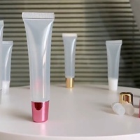Tubo de Plástico Personalizable con Logotipo, Vacío, de 5ml/10ml/15ml/18ml, para Bálsamo Labial/Lápiz Labial/Brillo Labial, con Tapa de Rosca, Recargable, con Serigrafía