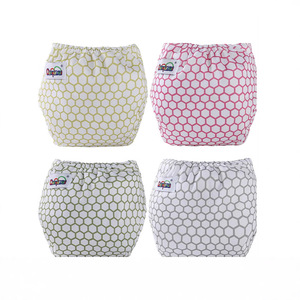 Pantalon de couche pour bébé de couleur bonbon Couverture imperméable réglable douce et respirante pour la fixation de couche lavable - Product Image 4