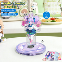 Maßgefertigter Acryl-Aufsteller für Anime-Spiele mit Geringer Mindestbestellmenge, Hochauflösendem Druck und Rotierendem Display-Ständer für Events und Ladendekoration