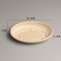 Boîte à repas ovale jetable pour gâteau, salade, fruits – Idéale pour les plats à emporter quotidiens